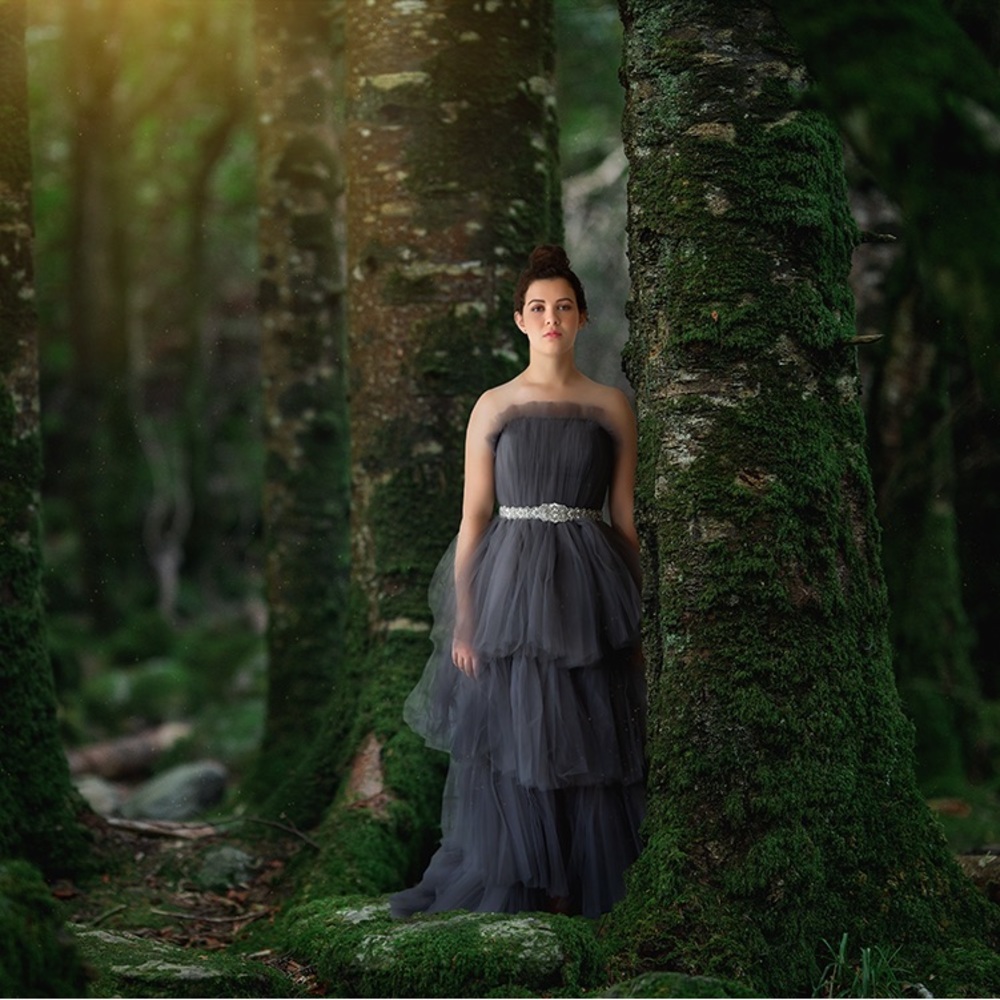 Gray Tulle Dress